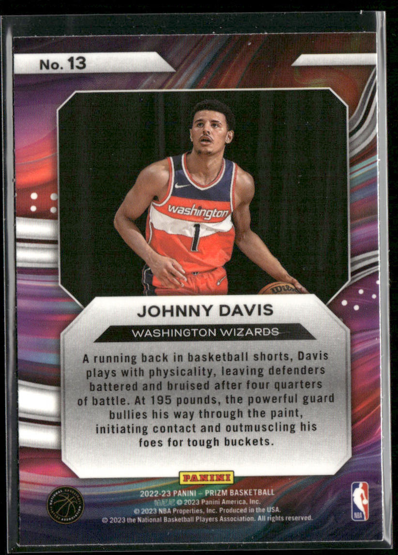 Johnny Davis 2022-23 Panini Prizm Instant Impact #13 Washington Wizards