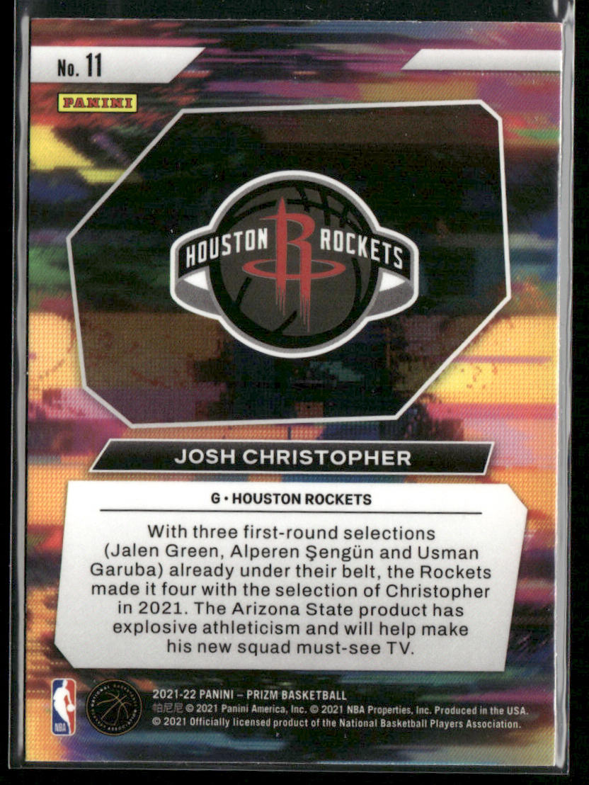 Josh Christopher 2021-22 Panini Prizm Instant Impact #11 Houston Rockets