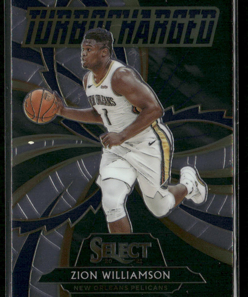 Zion Williamson 2020-21 Panini Select Turbo Charged #3 New Orleans Pelicans
