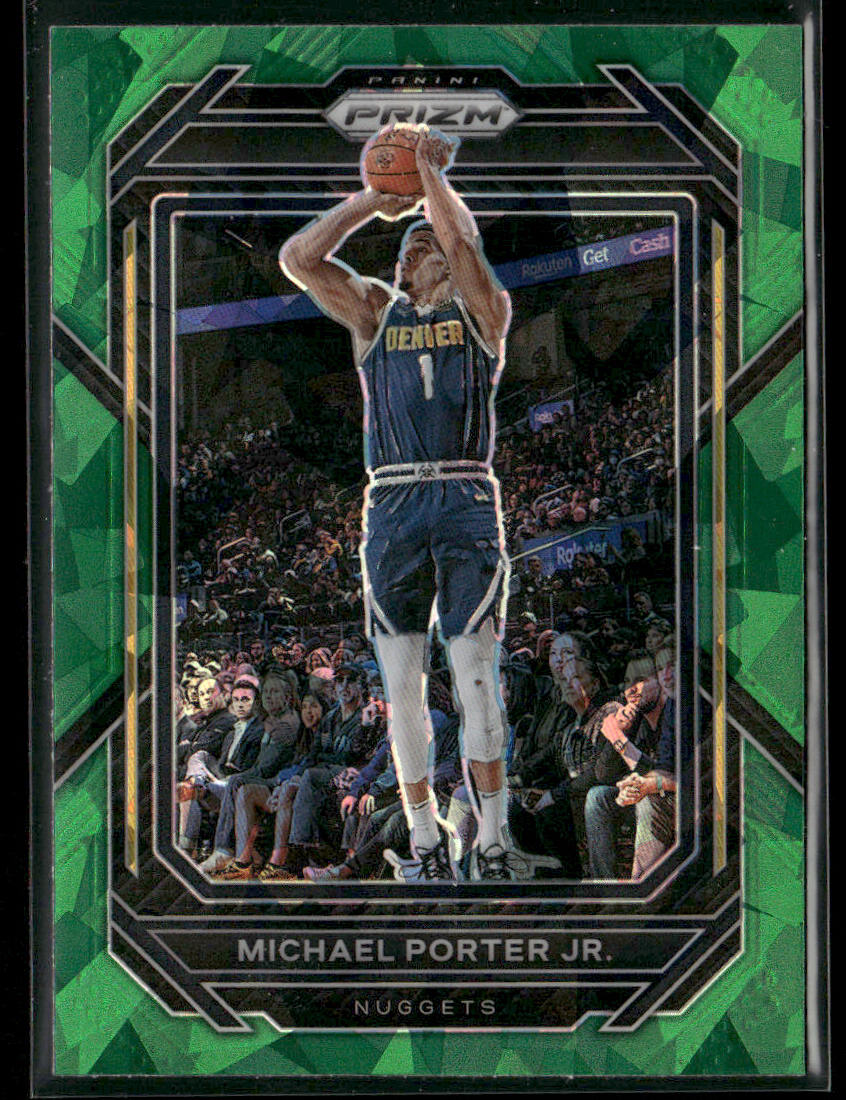 Michael Porter Jr. 2022-23 Panini Prizm Prizms Green Ice #28 Denver Nuggets