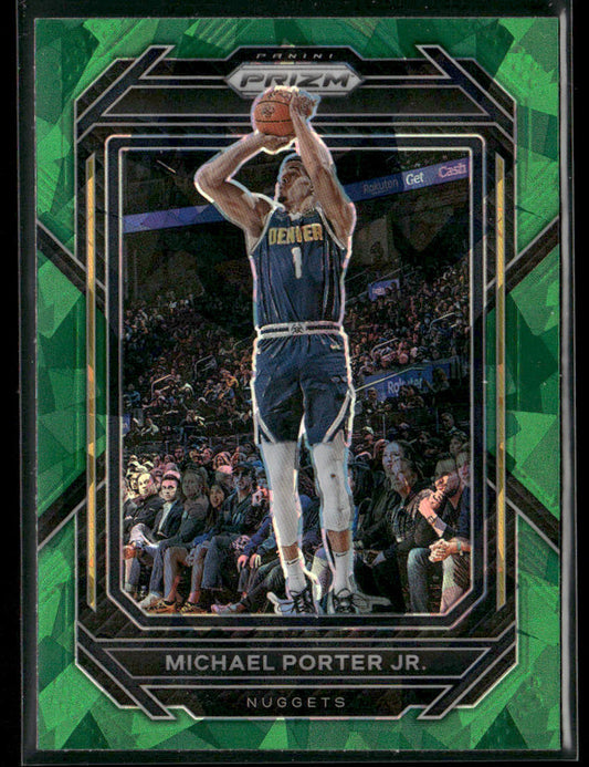 Michael Porter Jr. 2022-23 Panini Prizm Prizms Green Ice #28 Denver Nuggets