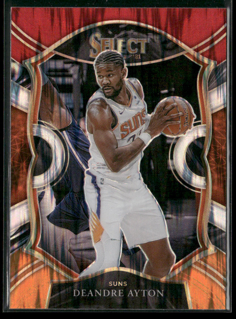 Deandre Ayton 2020-21 Panini Select Red White Orange Flash #33 Phoenix Suns