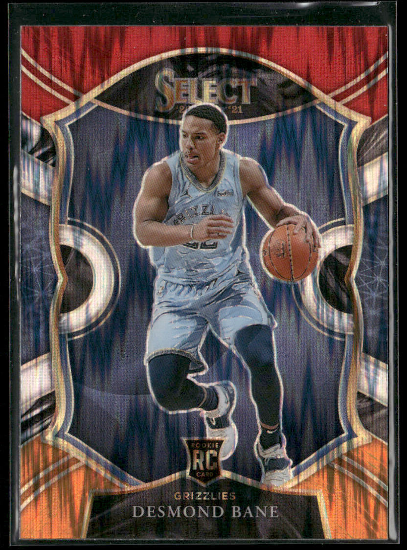 Desmond Bane 2020-21 Panini Select Red White Orange Flash #90 RC Grizzlies
