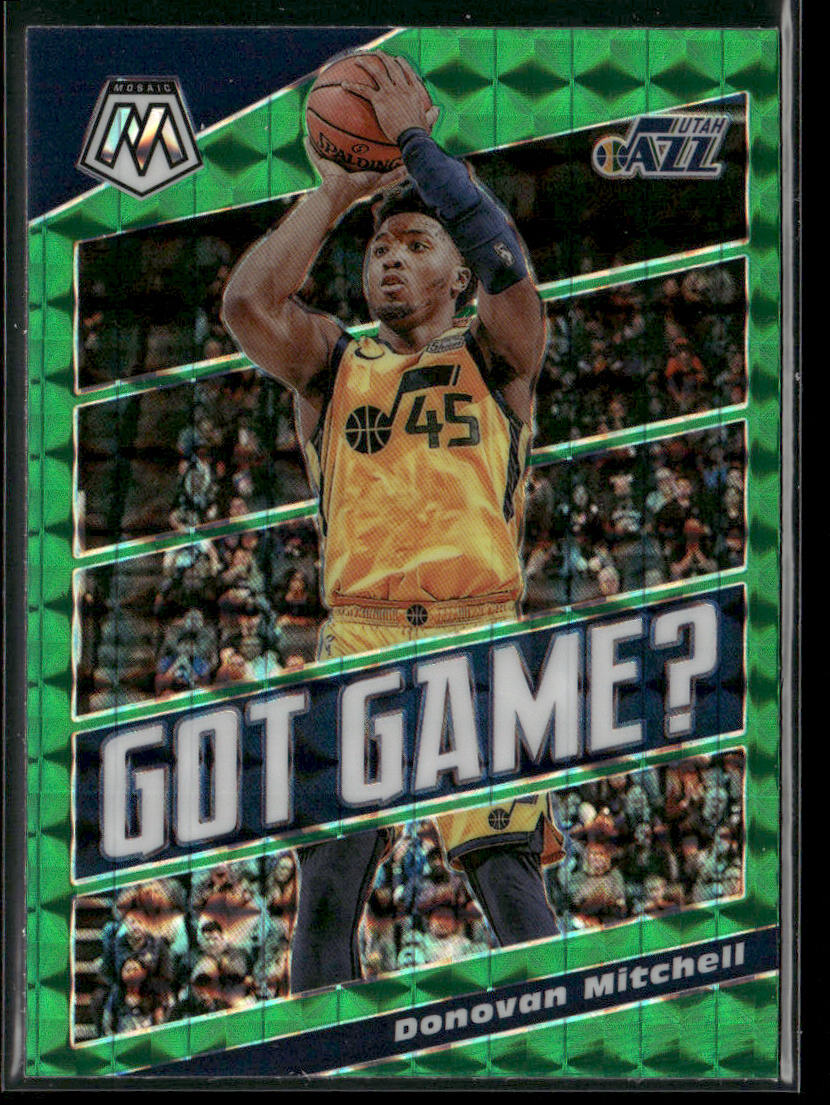 Donovan Mitchell 2019-20 Panini Mosaic Got Game? Green #18 Utah Jazz