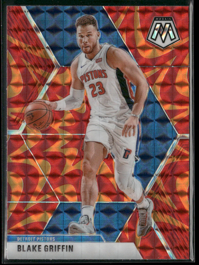 Blake Griffin 2019-20 Panini Mosaic Reactive Orange #37 Detroit Pistons