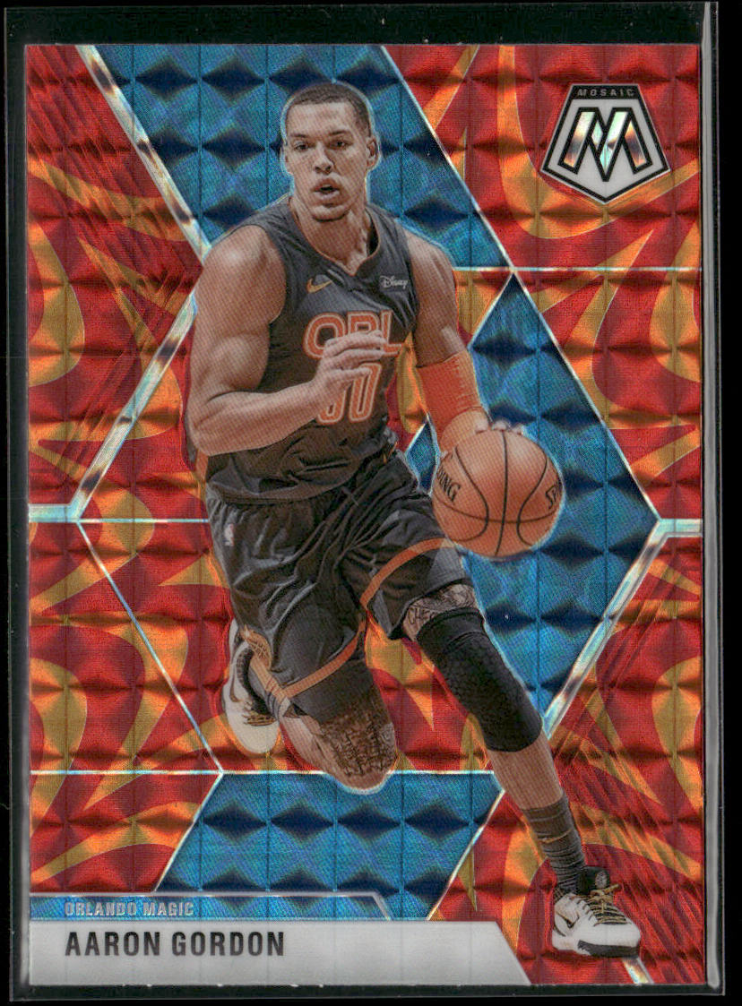 Aaron Gordon 2019-20 Panini Mosaic Reactive Orange #12 Orlando Magic