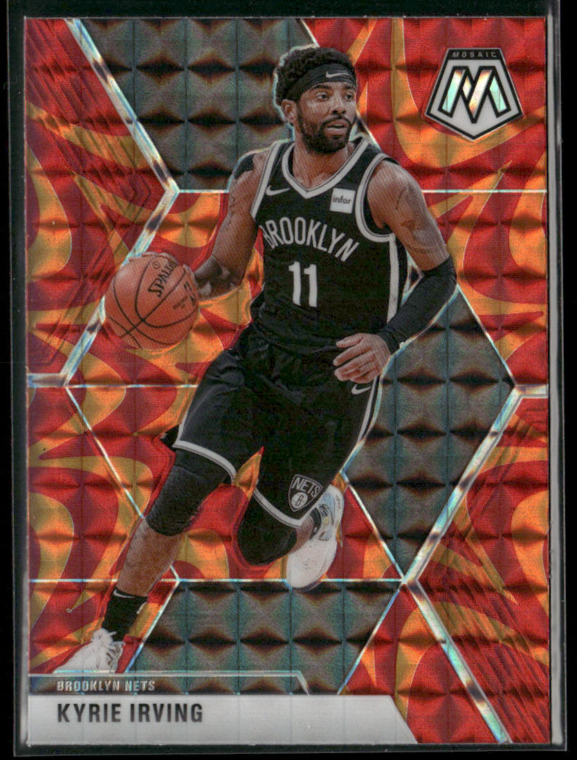 Kyrie Irving 2019-20 Panini Mosaic Reactive Orange #11 Brooklyn Nets