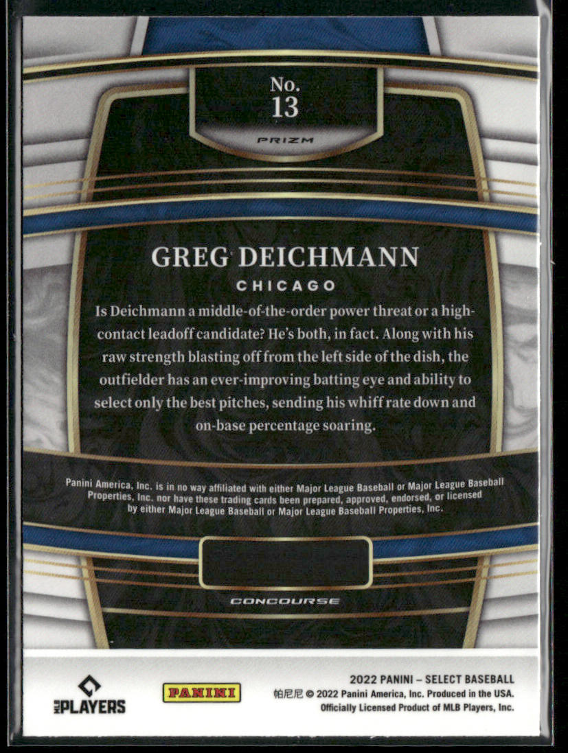 Greg Deichmann 2022 Panini Select Scope #13 RC Chicago Cubs