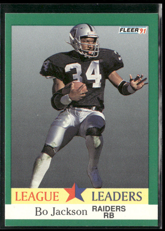 Bo Jackson 1991 Fleer #416 Los Angeles Raiders front