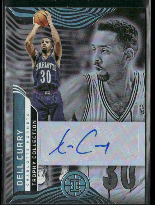 Dell Curry 2021-22 Panini Illusions Trophy Collection Signatures #TC-DCC AU front