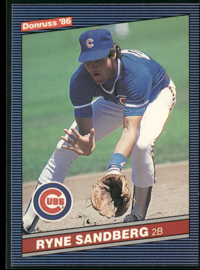 Ryne Sandberg 1986 Leaf #62 Chicago Cubs front