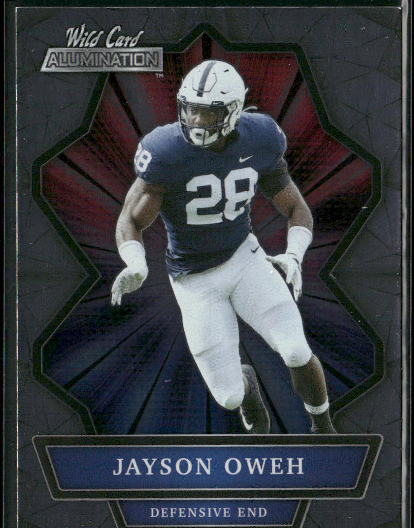 Jayson Oweh 2021 Wild Card Alumination #ABC-31 Penn State Nittany Lions front