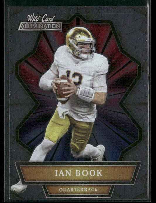 Ian Book 2021 Wild Card Alumination #ABC-51 Notre Dame Fighting Irish front