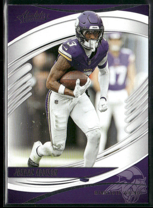 Jordan Addison 2025 Panini Absolute Retail #93 Minnesota Vikings front