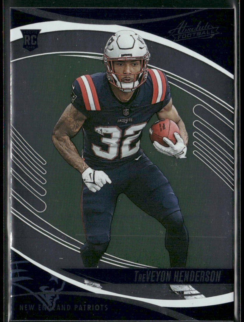 TreVeyon Henderson 2025 Panini Absolute Retail #188 RC New England Patriots front