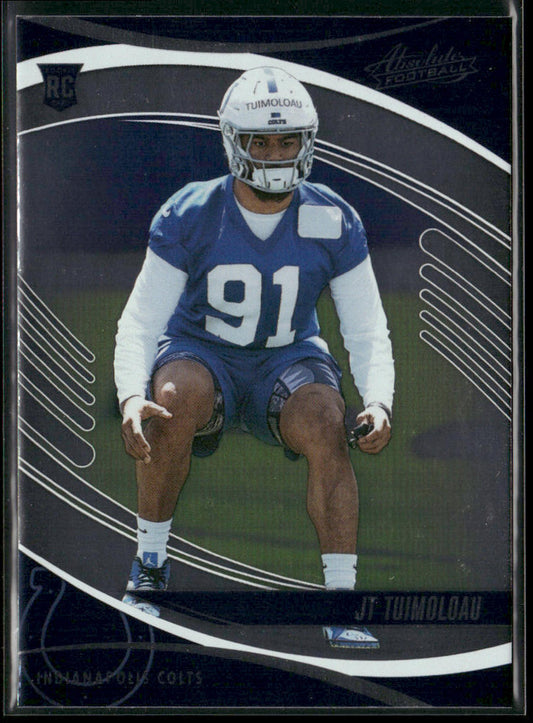 JT Tuimoloau 2025 Panini Absolute Retail #147 RC Indianapolis Colts front
