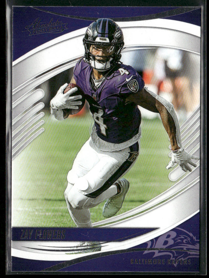 Zay Flowers 2025 Panini Absolute Retail #62 Baltimore Ravens front