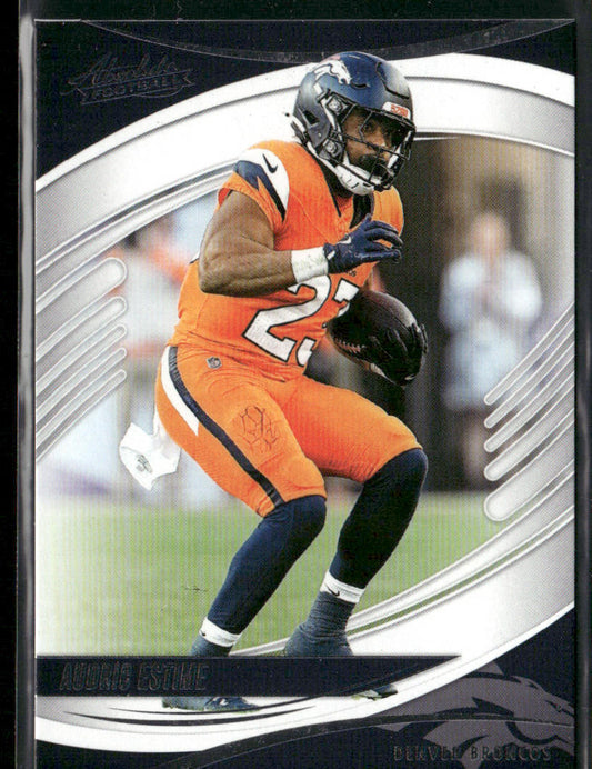 Audric Estime 2025 Panini Absolute Retail #21 Denver Broncos front