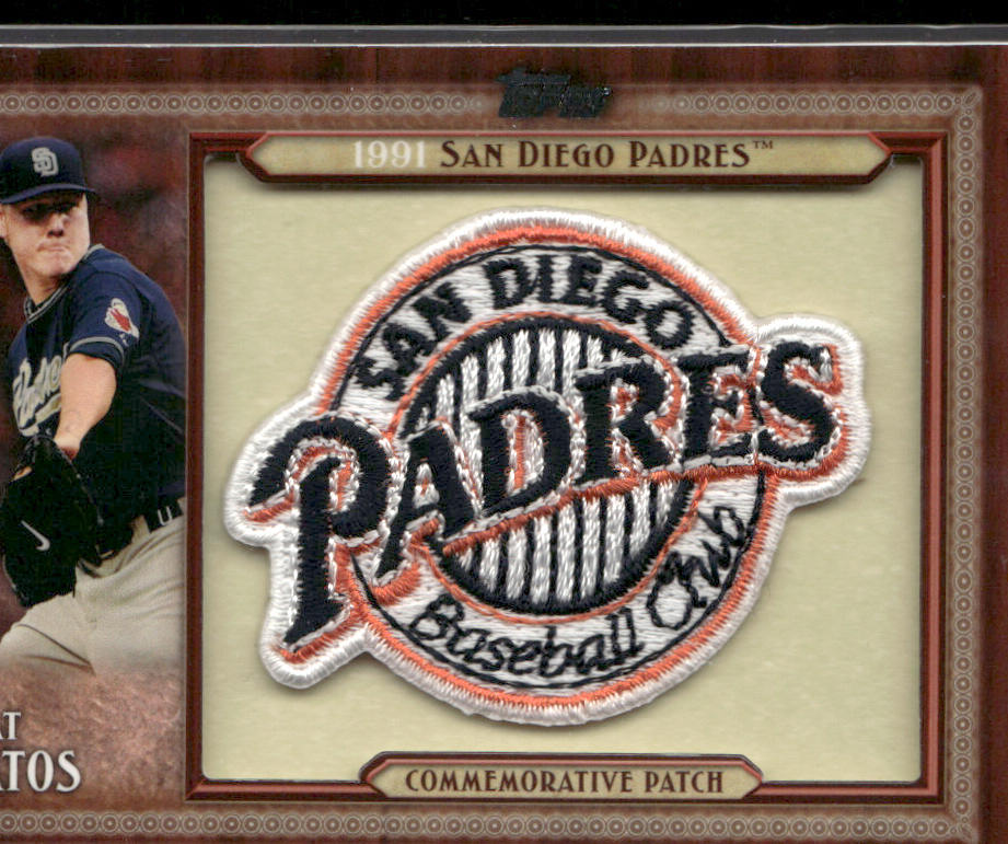 Mat Latos 2011 Topps Throwback Logo Manufactured Patch #TLMP-ML San Diego Padres front