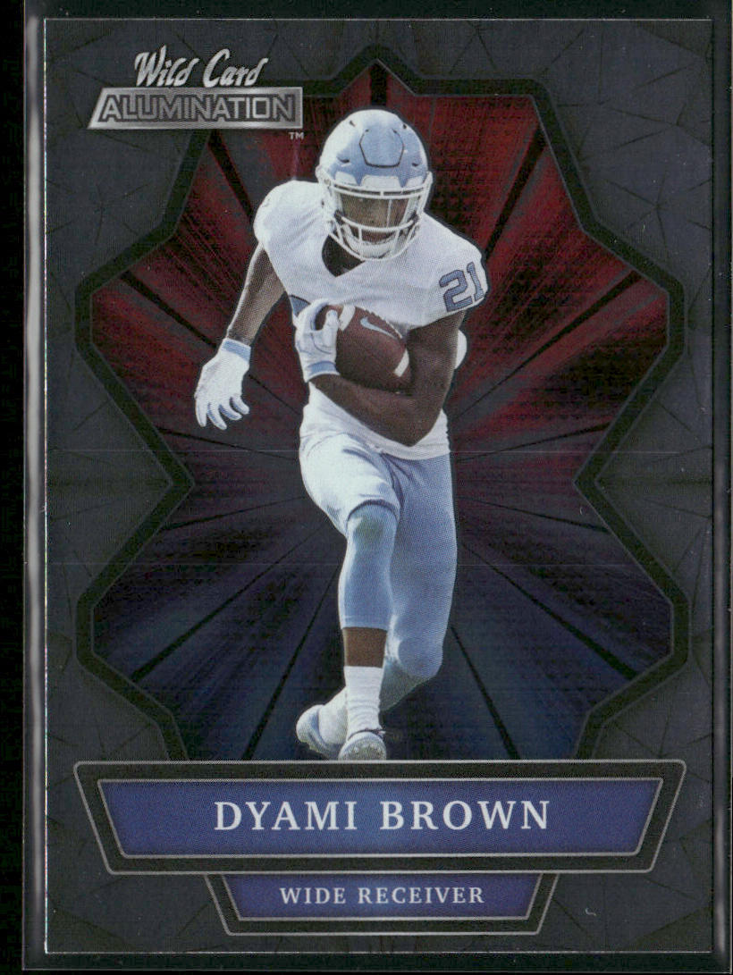 Dyami Brown 2021 Wild Card Alumination #ABC-8 North Carolina Tar Heels front