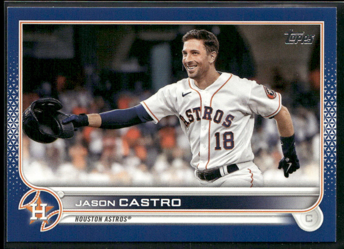 Jason Castro 2022 Topps Royal Blue #368 Houston Astros front