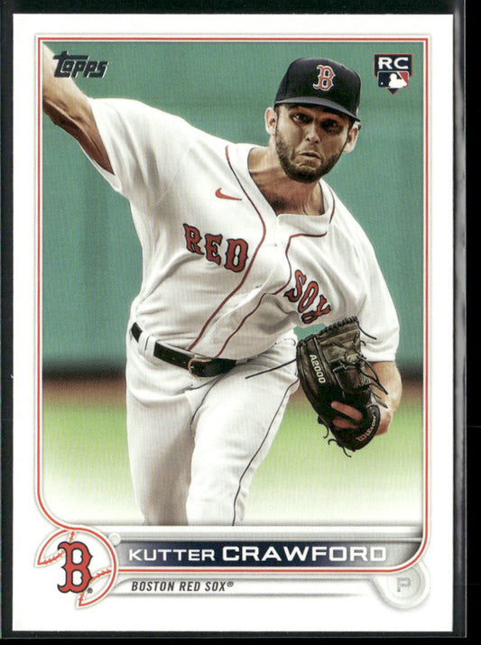 Kutter Crawford 2022 Topps #645b RC Boston Red Sox front