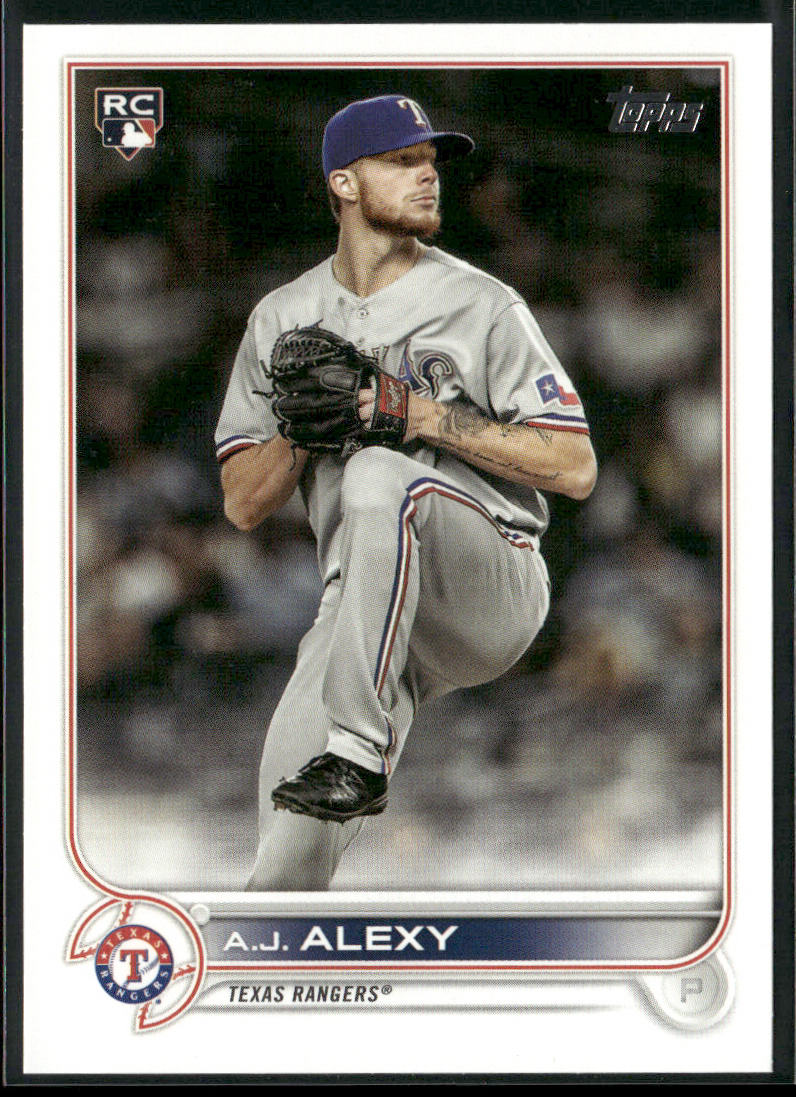 A.J. Alexy 2022 Topps #547 RC Texas Rangers front