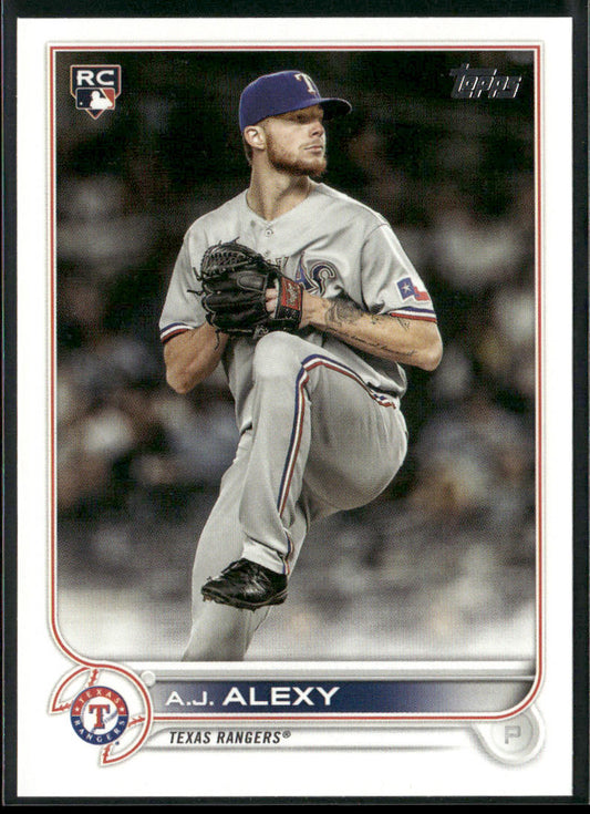 A.J. Alexy 2022 Topps #547 RC Texas Rangers front