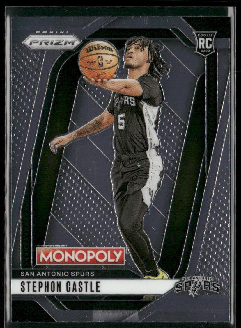 Stephon Castle 2024-25 Panini Prizm Monopoly #75 RC San Antonio Spurs front