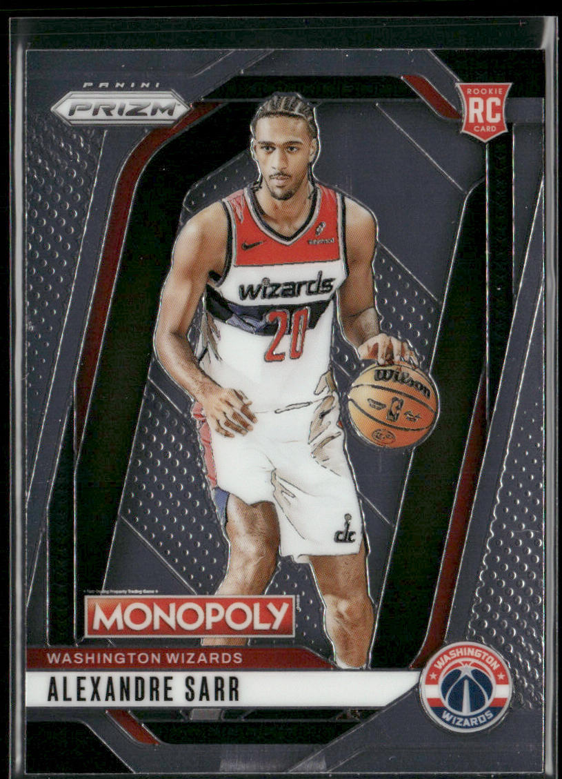 Alexandre Sarr 2024-25 Panini Prizm Monopoly #86 RC Washington Wizards front