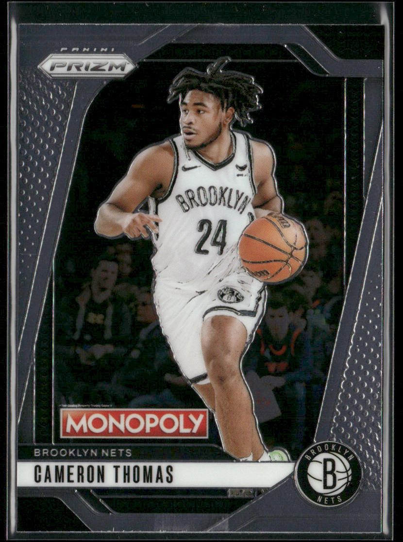 Cameron Thomas 2024-25 Panini Prizm Monopoly #52 Brooklyn Nets front