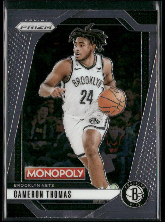 Cameron Thomas 2024-25 Panini Prizm Monopoly #52 Brooklyn Nets front