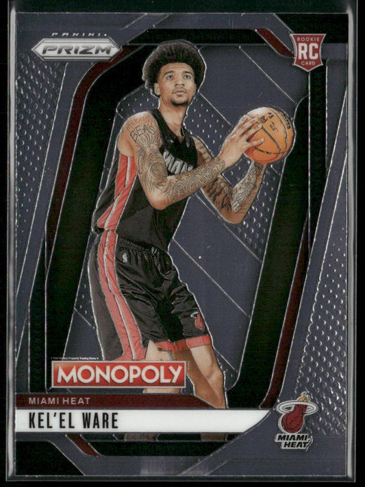 Kel'el Ware 2024-25 Panini Prizm Monopoly #30 RC Miami Heat front