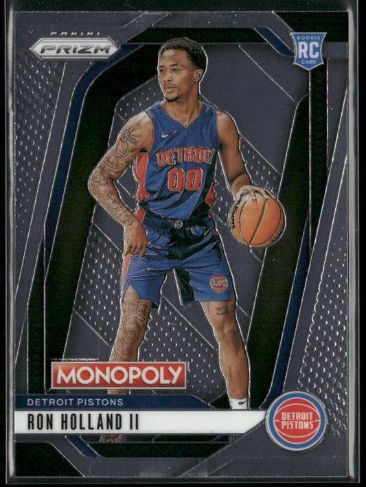 Ron Holland II 2024-25 Panini Prizm Monopoly #66 RC Detroit Pistons front