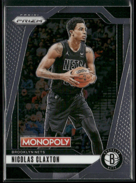 Nicolas Claxton 2024-25 Panini Prizm Monopoly #54 Brooklyn Nets front