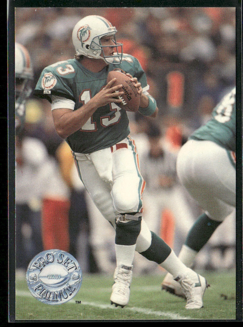 Dan Marino 1991 Pro Set Platinum #62 Miami Dolphins front