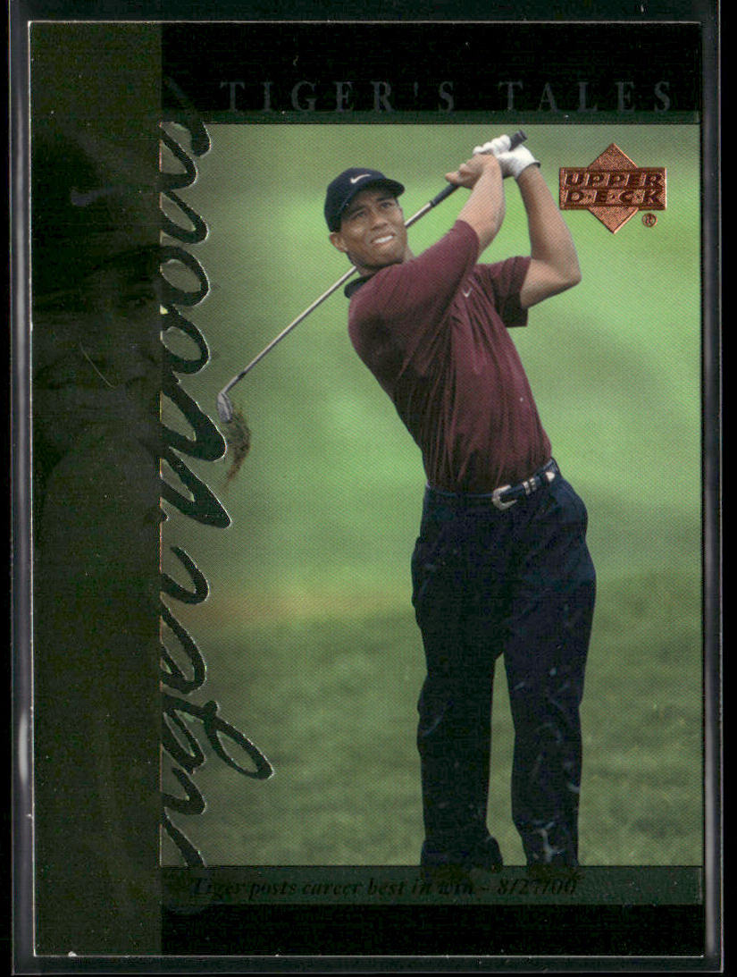 Tiger Woods 2001 Upper Deck Tiger's Tales #TT28 front