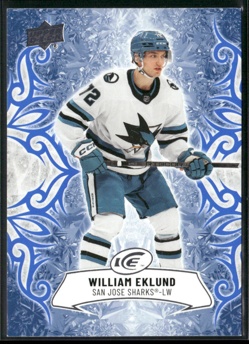 William Eklund 2024-25 Upper Deck Ice #76 San Jose Sharks front