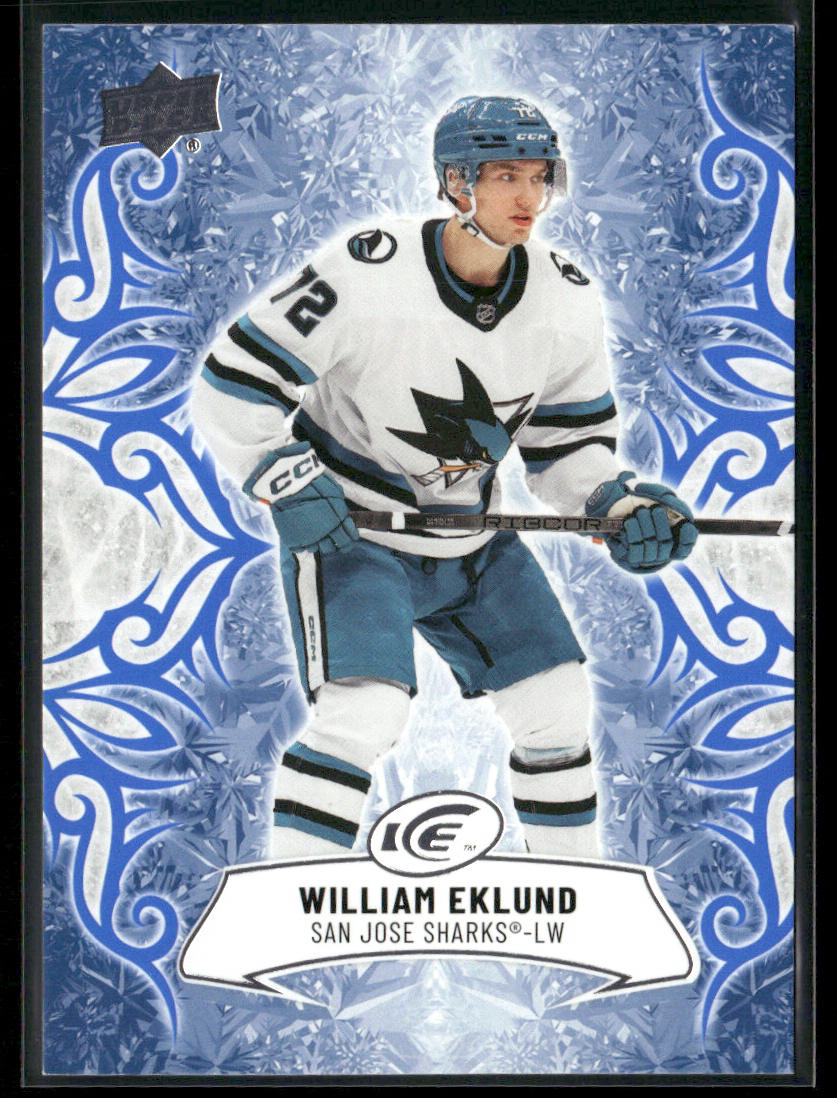 William Eklund 2024-25 Upper Deck Ice #76 San Jose Sharks front