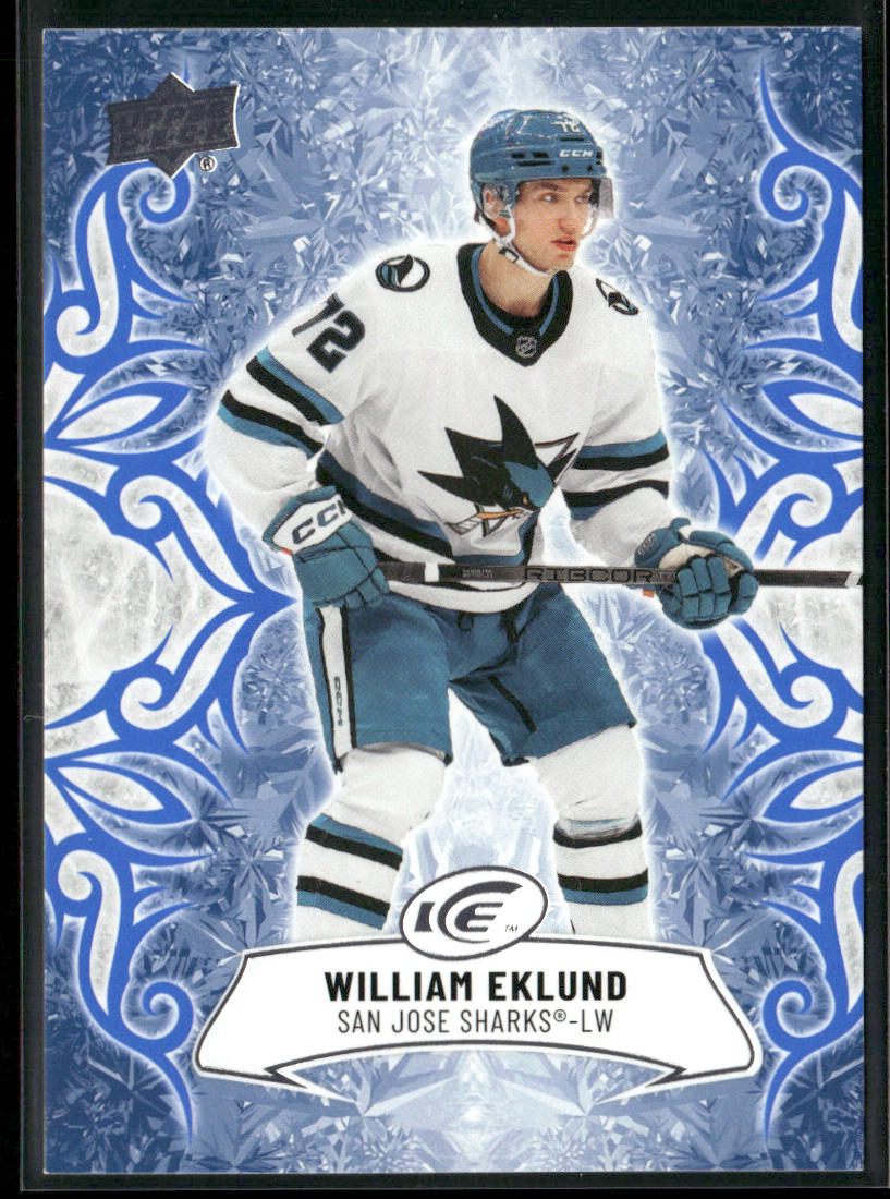 William Eklund 2024-25 Upper Deck Ice #76 San Jose Sharks front