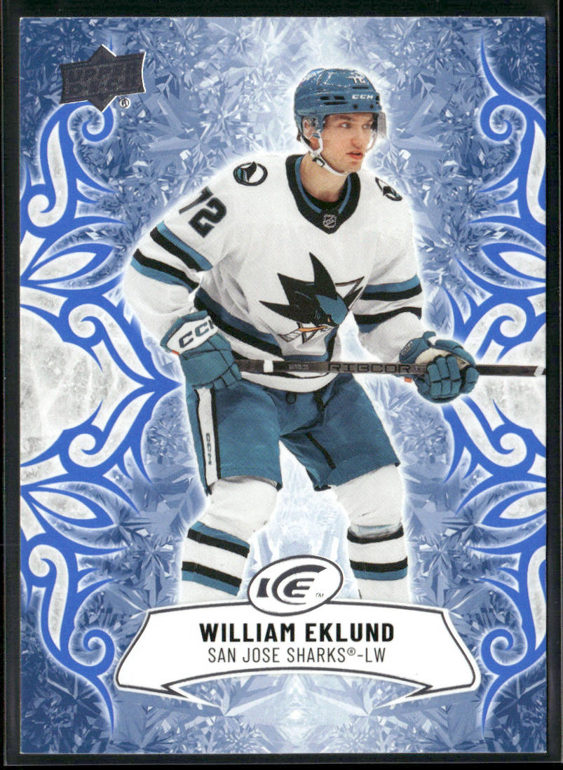 William Eklund 2024-25 Upper Deck Ice #76 San Jose Sharks front