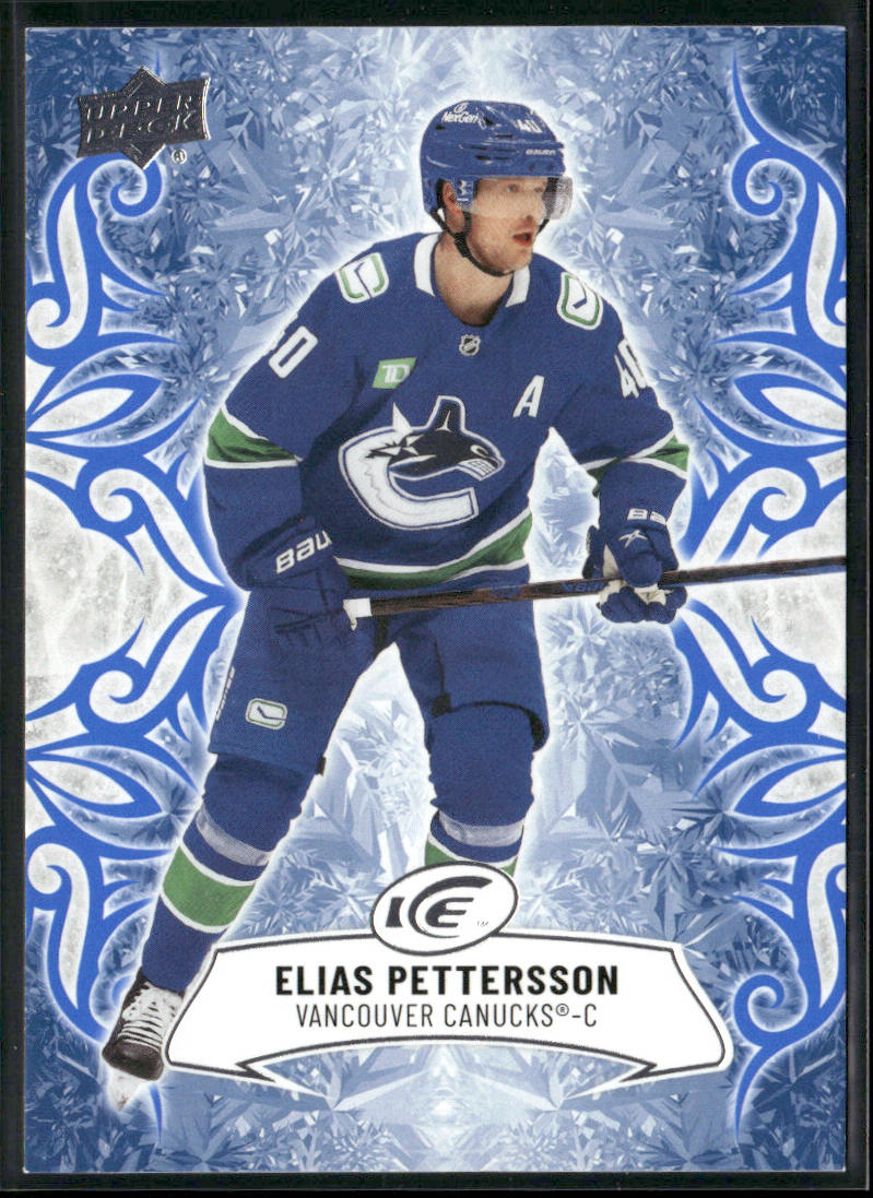 Elias Pettersson 2024-25 Upper Deck Ice #20 Vancouver Canucks front