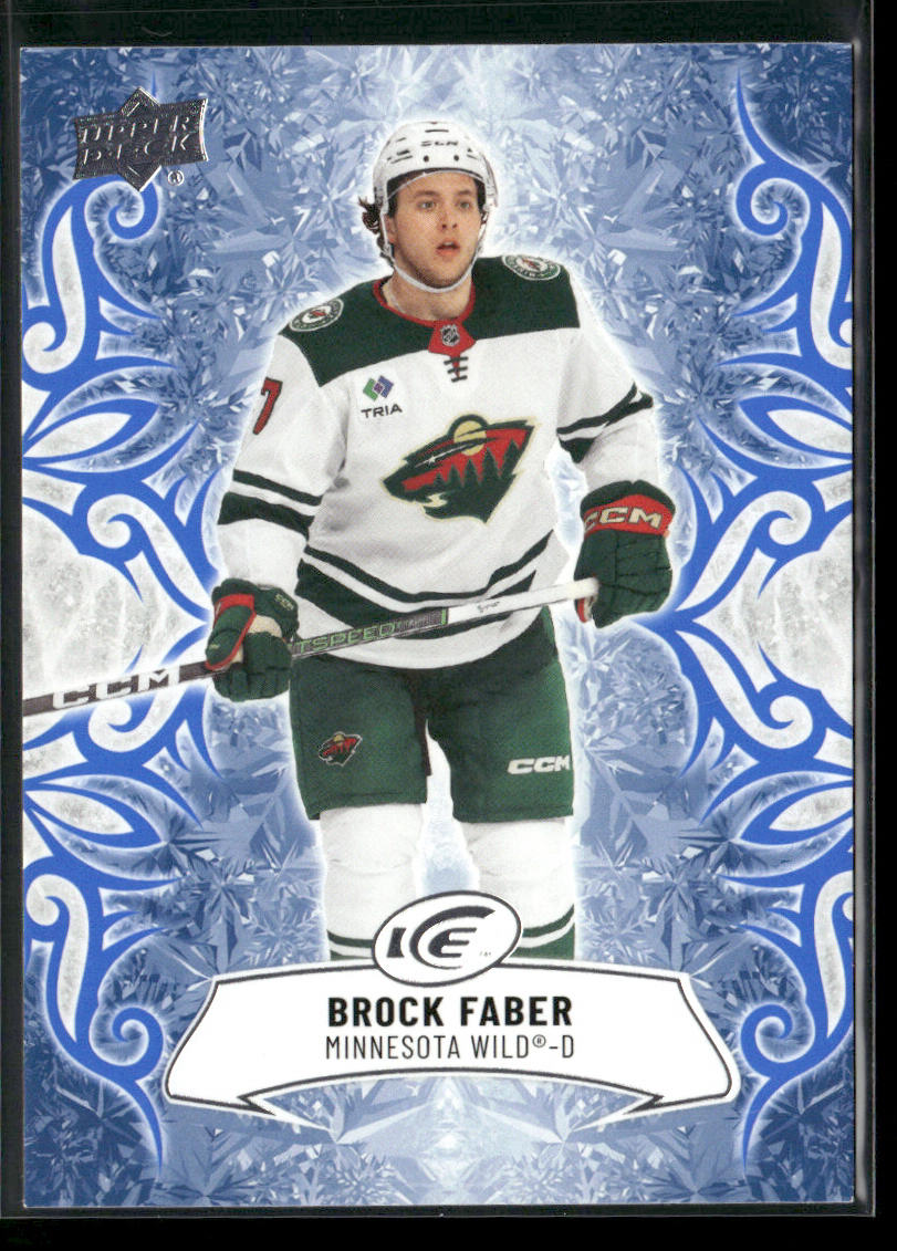 Brock Faber 2024-25 Upper Deck Ice #90 Minnesota Wild front