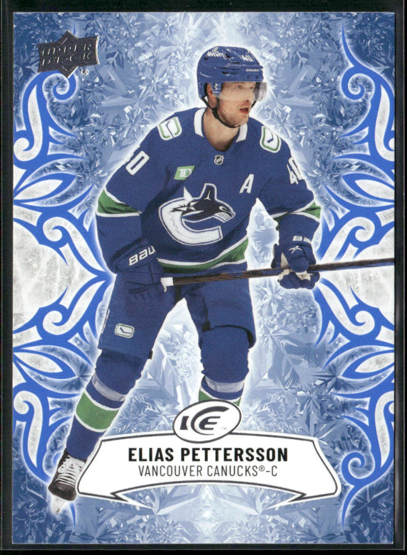 Elias Pettersson 2024-25 Upper Deck Ice #20 Vancouver Canucks front