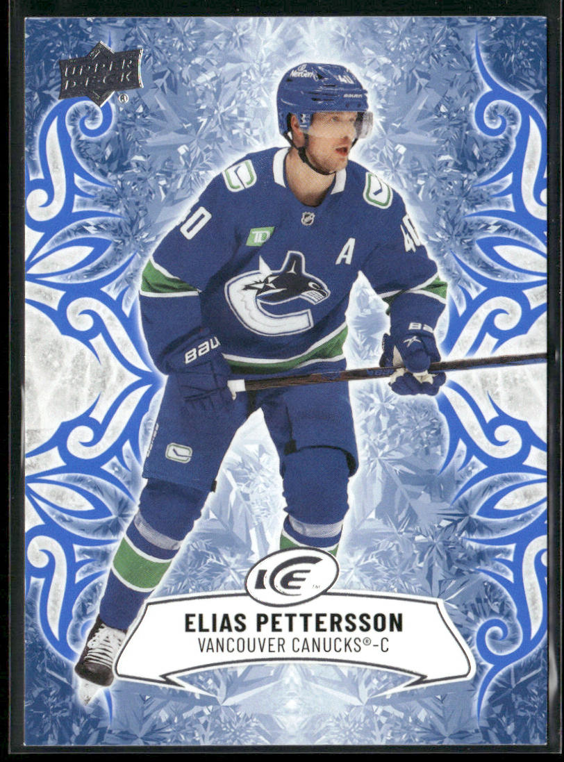 Elias Pettersson 2024-25 Upper Deck Ice #20 Vancouver Canucks front