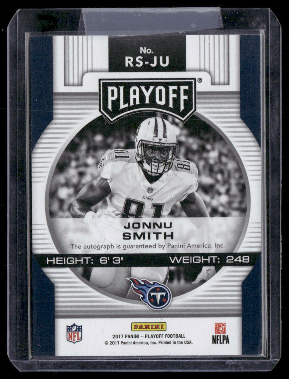Jonnu Smith 2017 Panini Playoff Rookie Signatures #RS-JU SN,AU Tennessee Titans back
