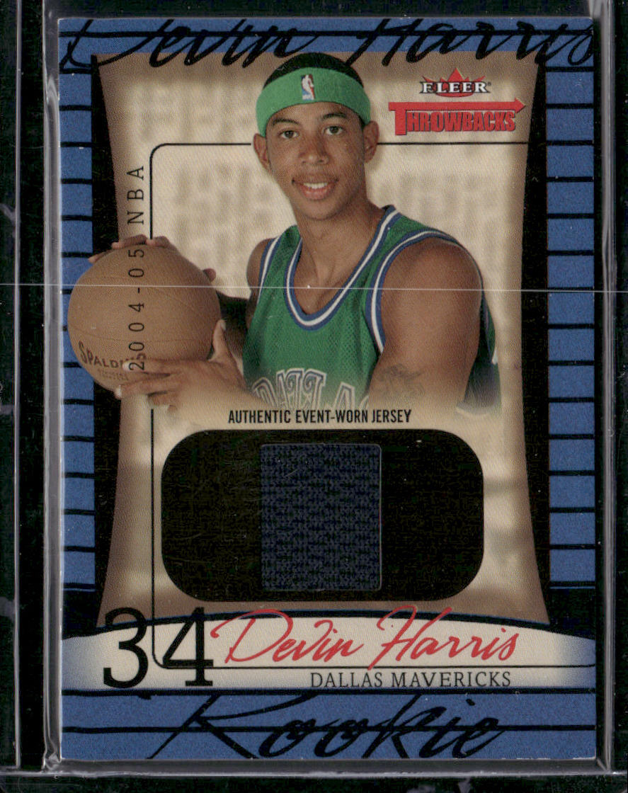 Devin Harris 2004-05 Fleer Throwbacks #80 SN,RC,MEM Dallas Mavericks front