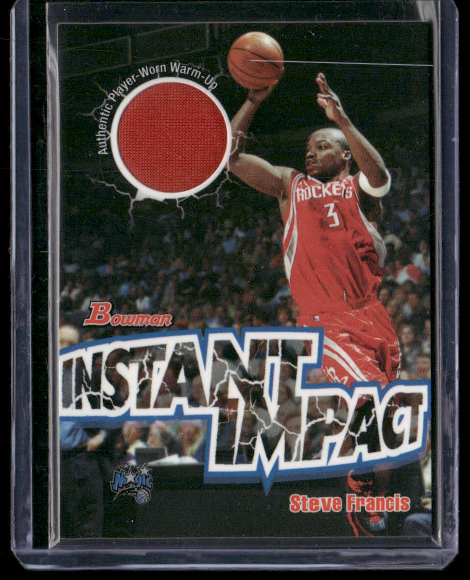 Steve Francis 2004-05 Bowman Instant Impact Relics #II-SF MEM Orlando Magic front