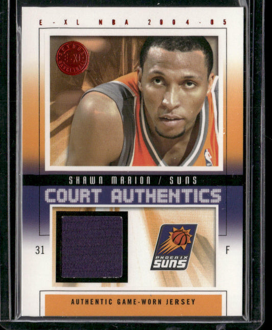 Shawn Marion 2004-05 SkyBox E-XL Court-Authentics #CA-SM2 SN,MEM Phoenix Suns front