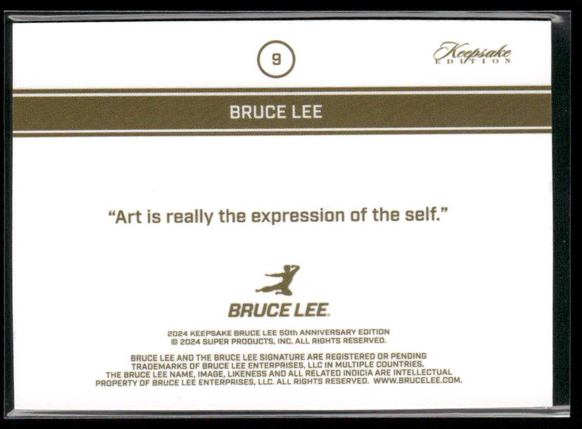 Bruce Lee 2024 Keepsake Bruce Lee 50th Anniversary Kaleidoscope Edition #9 back